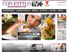 Tablet Screenshot of conestilotv.com